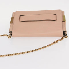 Chloe Elle Chain Clutch Leather