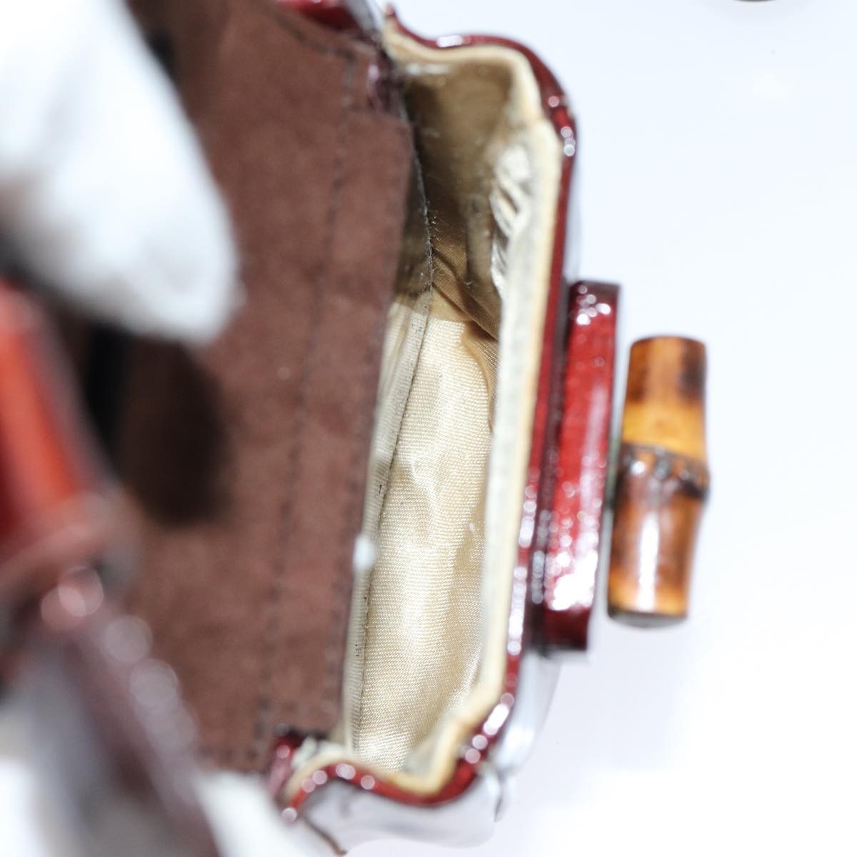 Gucci Vintage Bamboo Backpack Patent