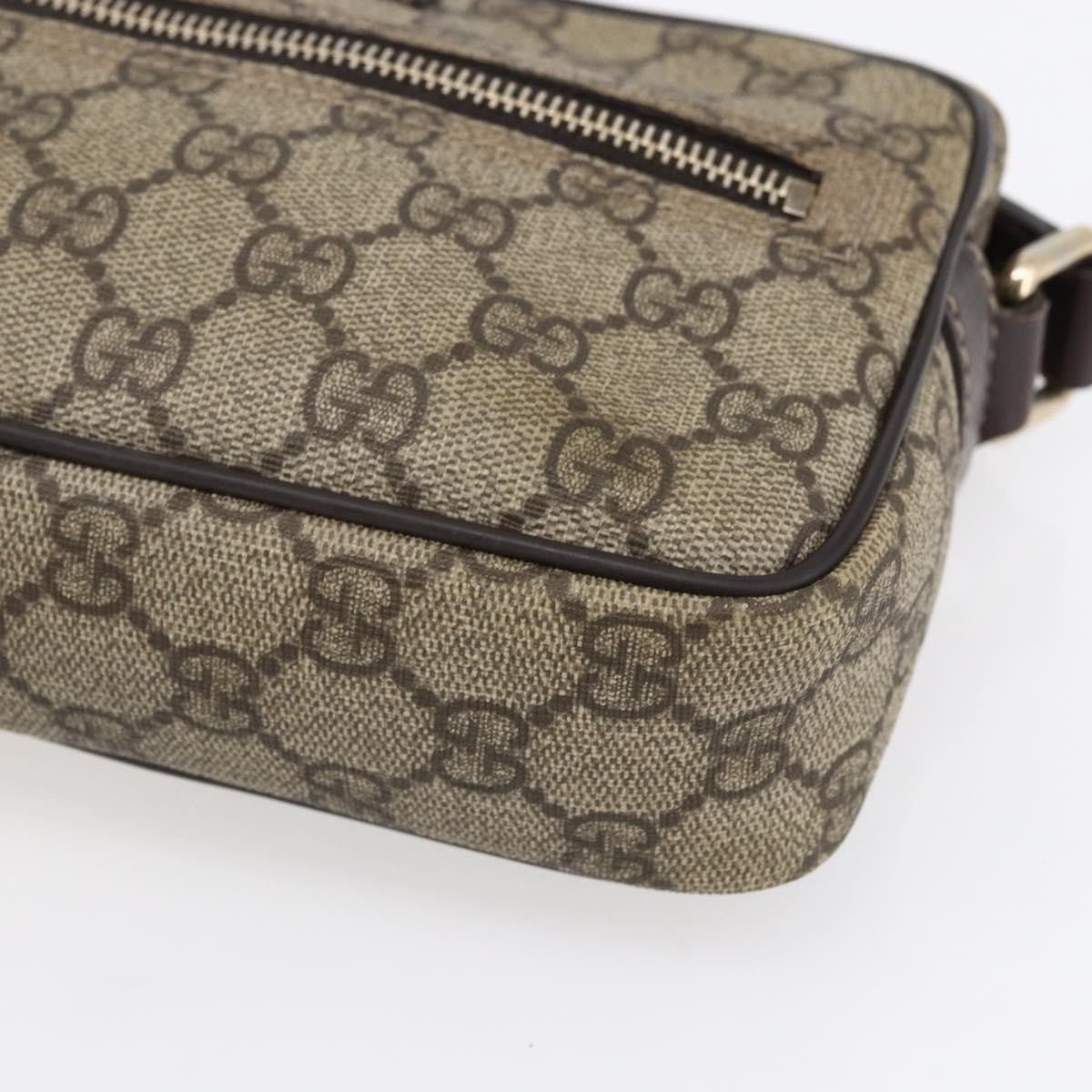Gucci Front Zip Crossbody GG Canvas