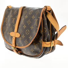 Louis Vuitton Saumur Handbag Monogram Canvas