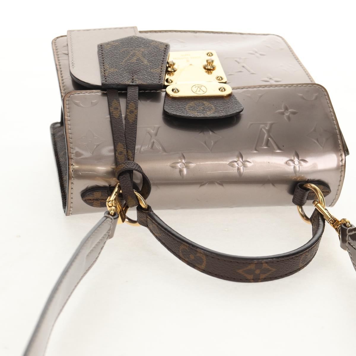 Louis Vuitton Spring Street NM Handbag Monogram Vernis with Monogram Canvas