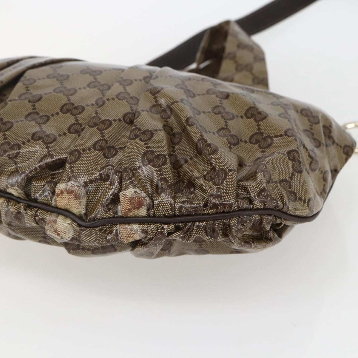 Gucci Hysteria Convertible Top Handle Bag GG Coated Canvas