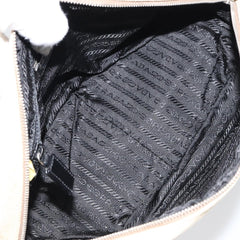 Prada Bowler Bag Canvas with Leather