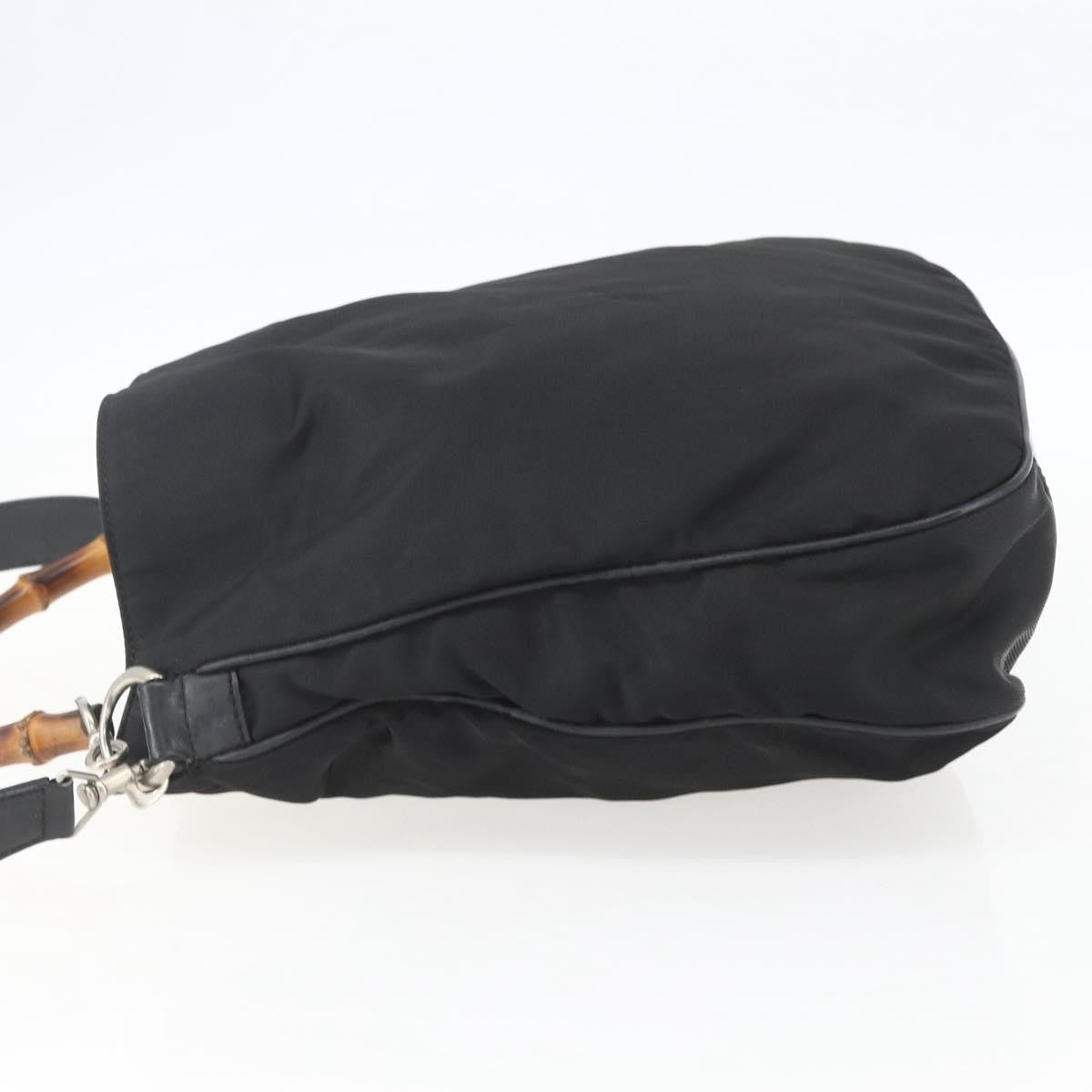 Gucci Vintage Bamboo Shoulder Bag Nylon