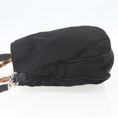 Gucci Vintage Bamboo Shoulder Bag Nylon