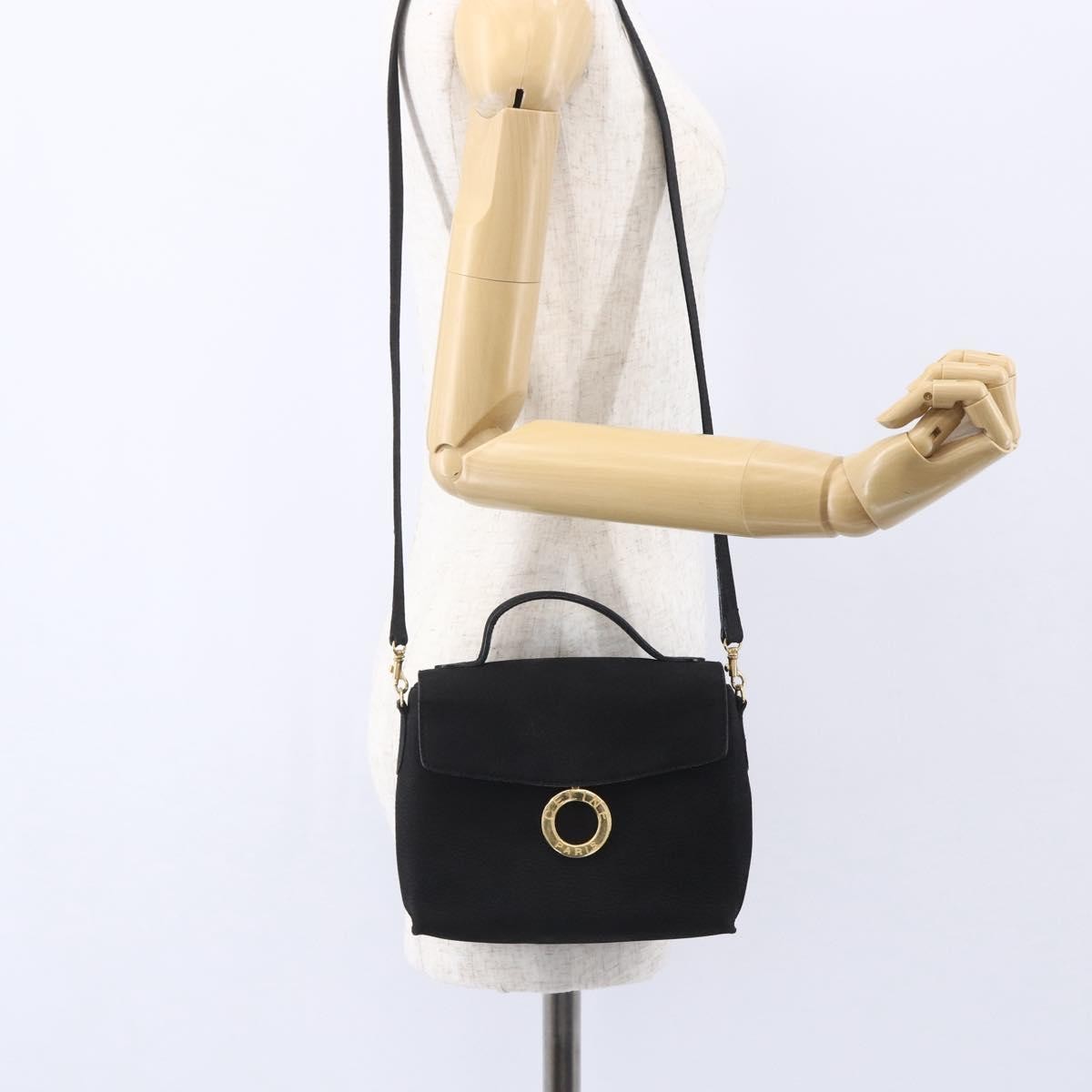 Celine Circle Logo Shoulder Bag Leather