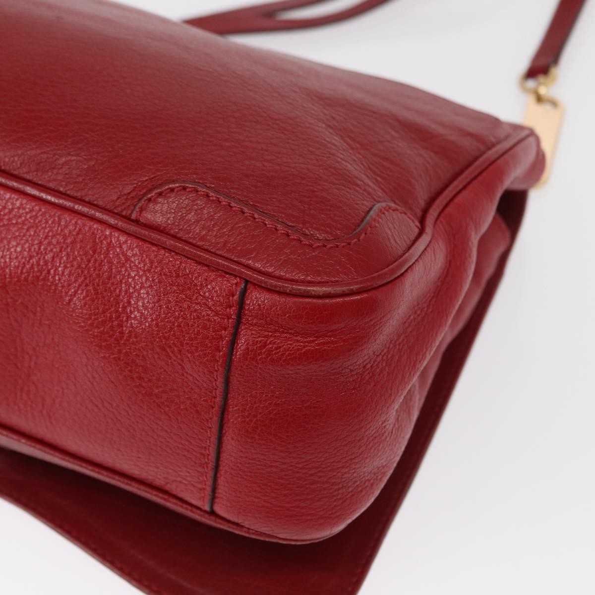 Salvatore Ferragamo Gancini Shoulder Bag Leather