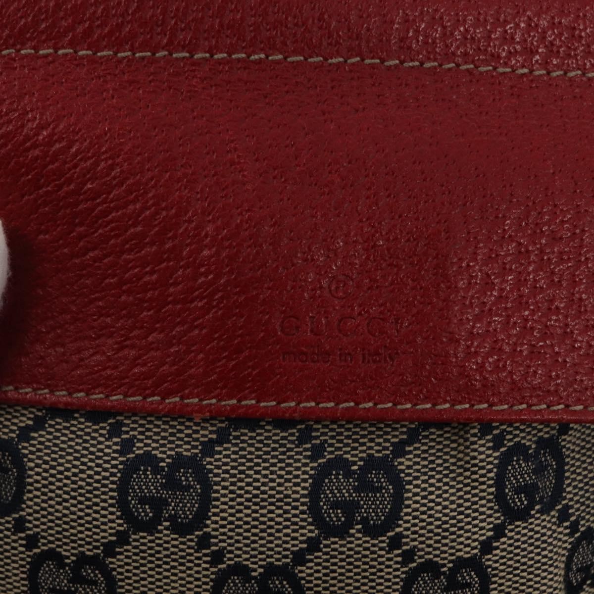 Gucci Vintage Double Belt Bag GG Canvas with Leather