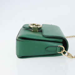Gucci Interlocking Chain Crossbody Bag Leather