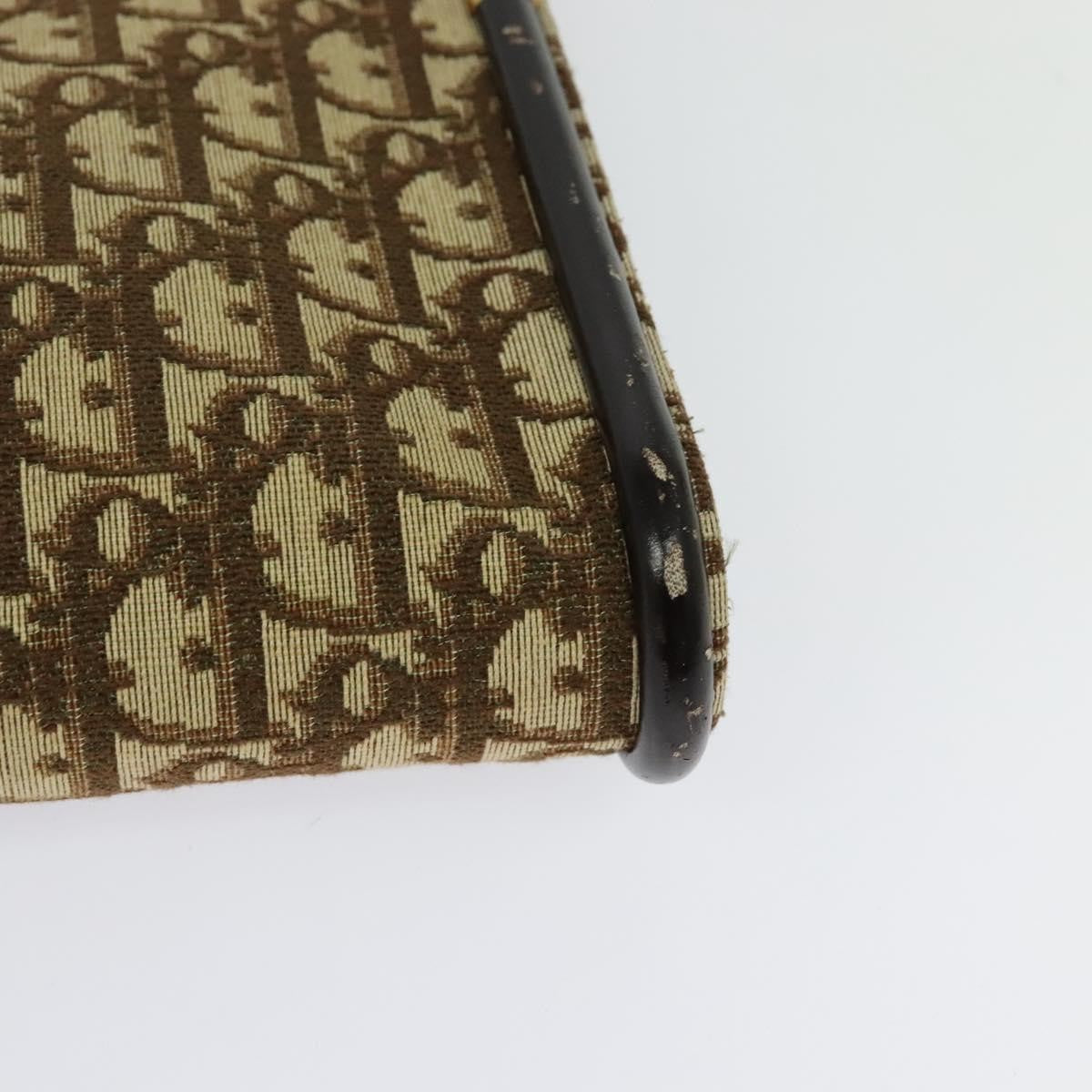 Christian Dior Vintage Trotter Shoulder Bag Canvas