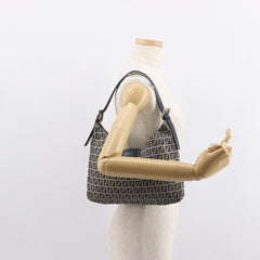 Fendi Belted Flap Shoulder Bag Zucchino Coated Canvas