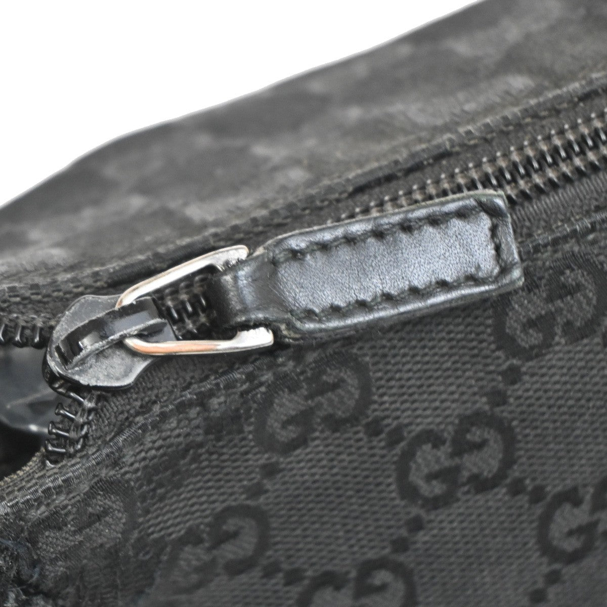 Gucci Zip Messenger GG Canvas with Perforated Leather