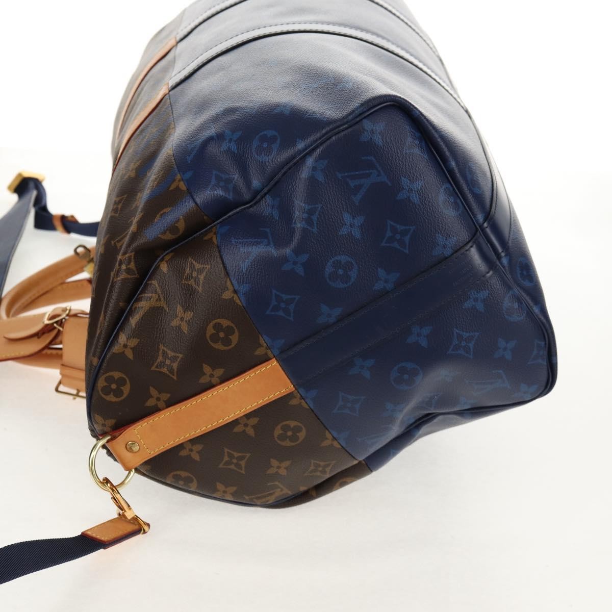 Louis Vuitton Keepall Bandouliere Bag Monogram Eclipse Split Canvas