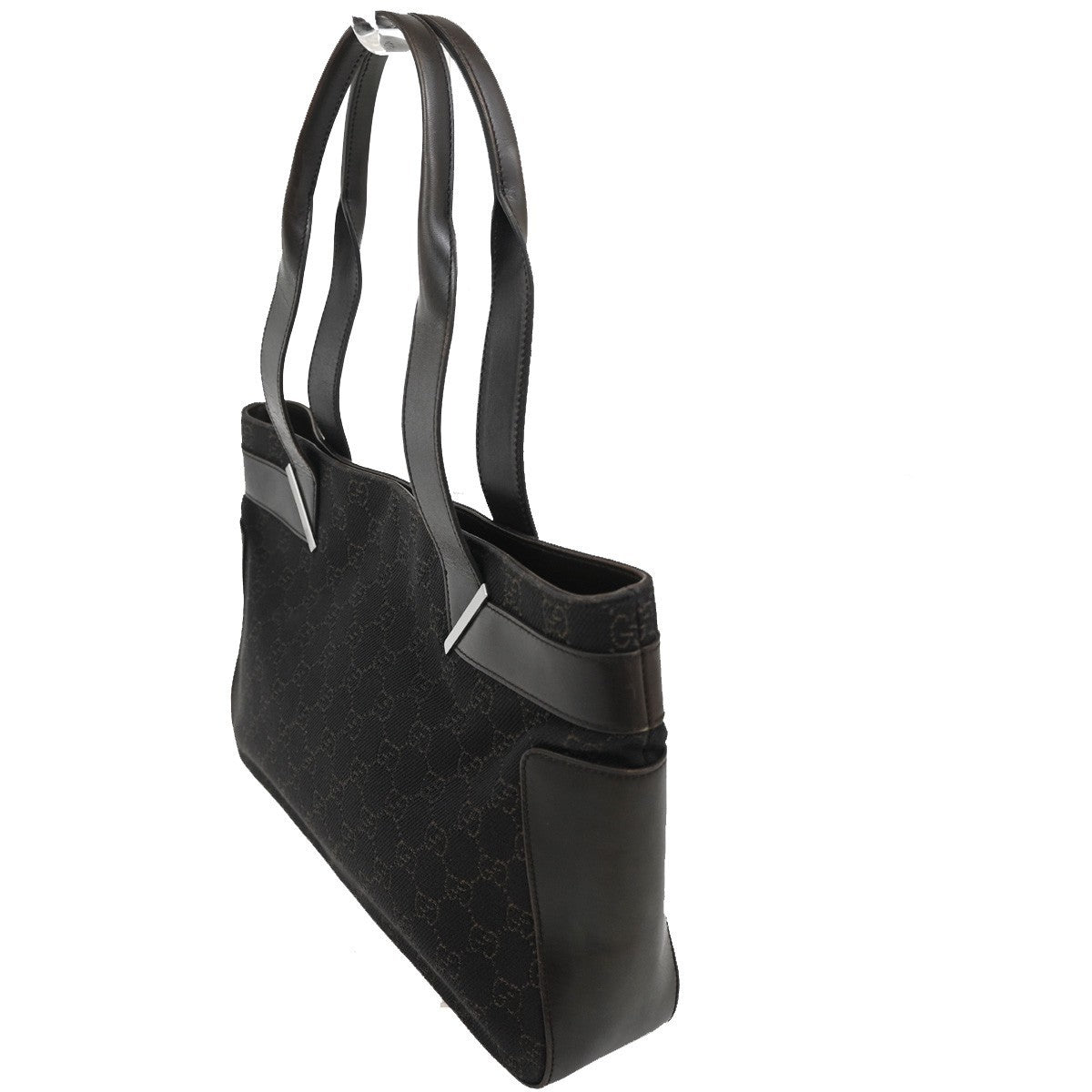 Gucci Vintage Shoulder Bag GG Coated Canvas