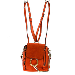 Chloe Faye Backpack Leather and Suede