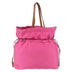 Prada Logo Drawstring Tote Tessuto