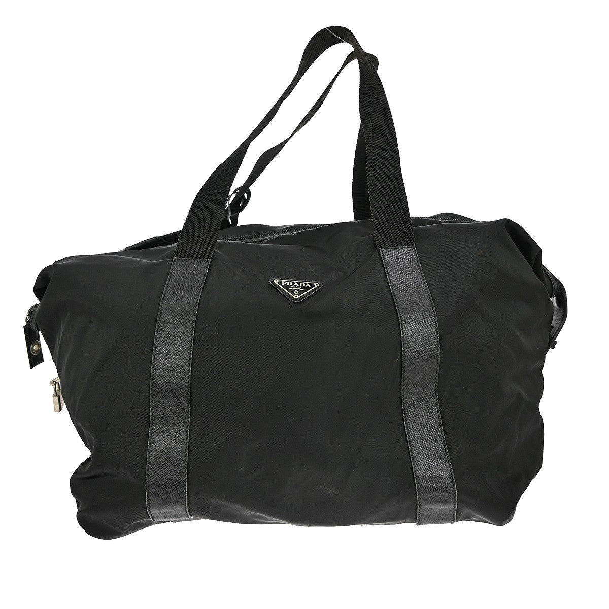 Prada Weekend Duffle Bag Tessuto with Saffiano Leather