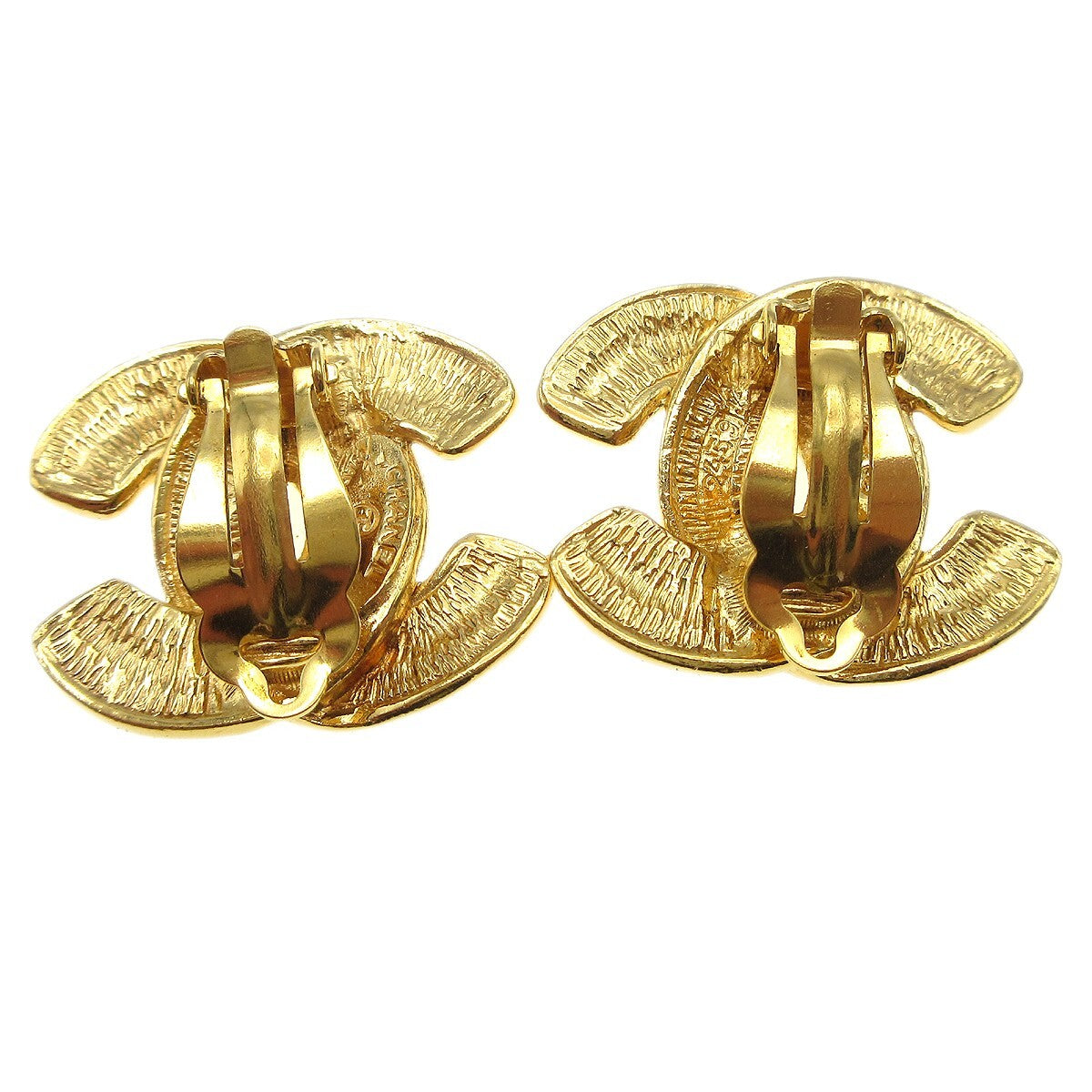 Chanel CC Clip-On Earrings Metal