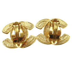Chanel CC Clip-On Earrings Metal