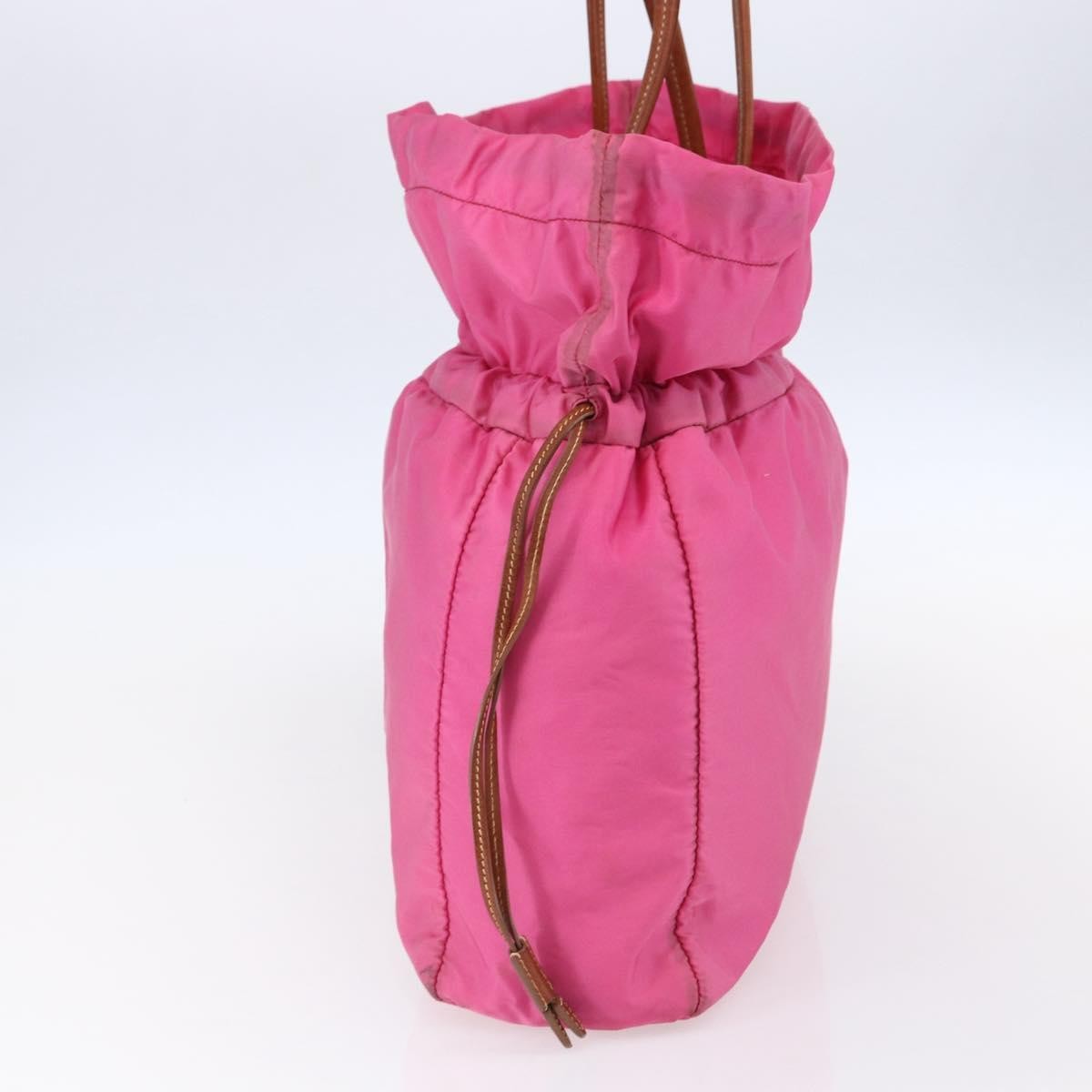 Prada Logo Drawstring Tote Tessuto