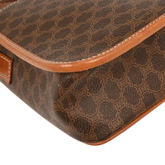 Celine Vintage Flap Shoulder Bag Macadam Coated Canvas