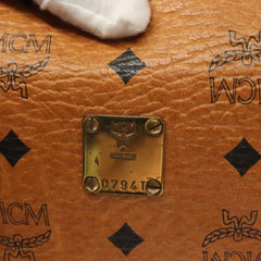 MCM Visetos Handbag Canvas and Leather