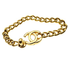 Chanel Vintage CC Turnlock Chain Bracelet Metal