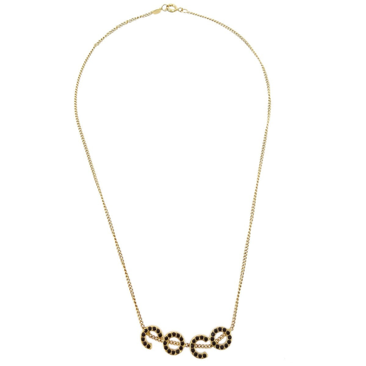 Chanel Coco Long Necklace Gold-plated