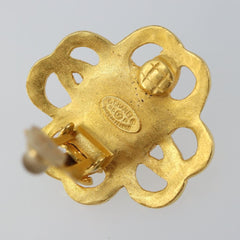 Chanel CC Hoop Clip-On Earrings Metal