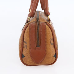 MCM Visetos Handbag Canvas and Leather