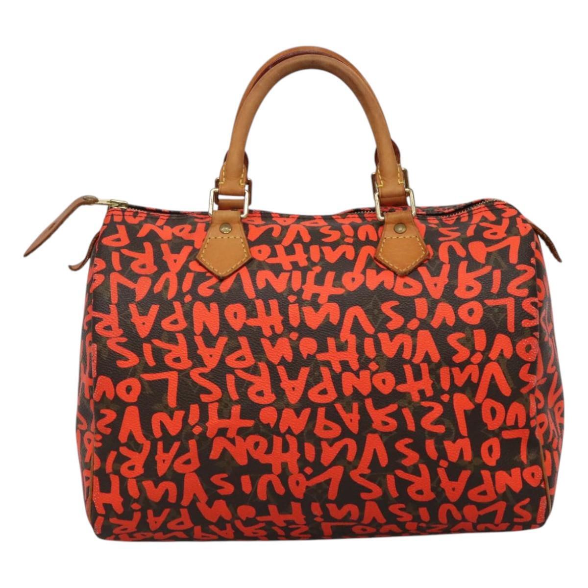 Louis Vuitton Speedy Handbag Limited Edition Monogram Graffiti