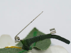 Chanel CC Camellia Brooch Plastic with Faux Pearl