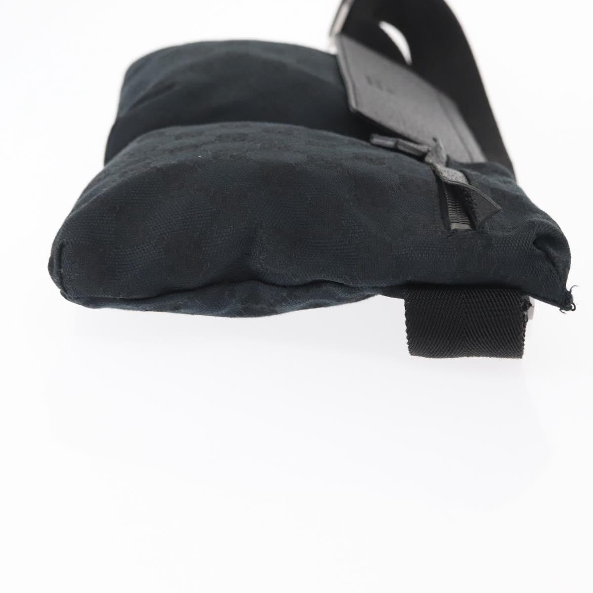 Gucci Vintage Double Belt Bag GG Canvas with Leather