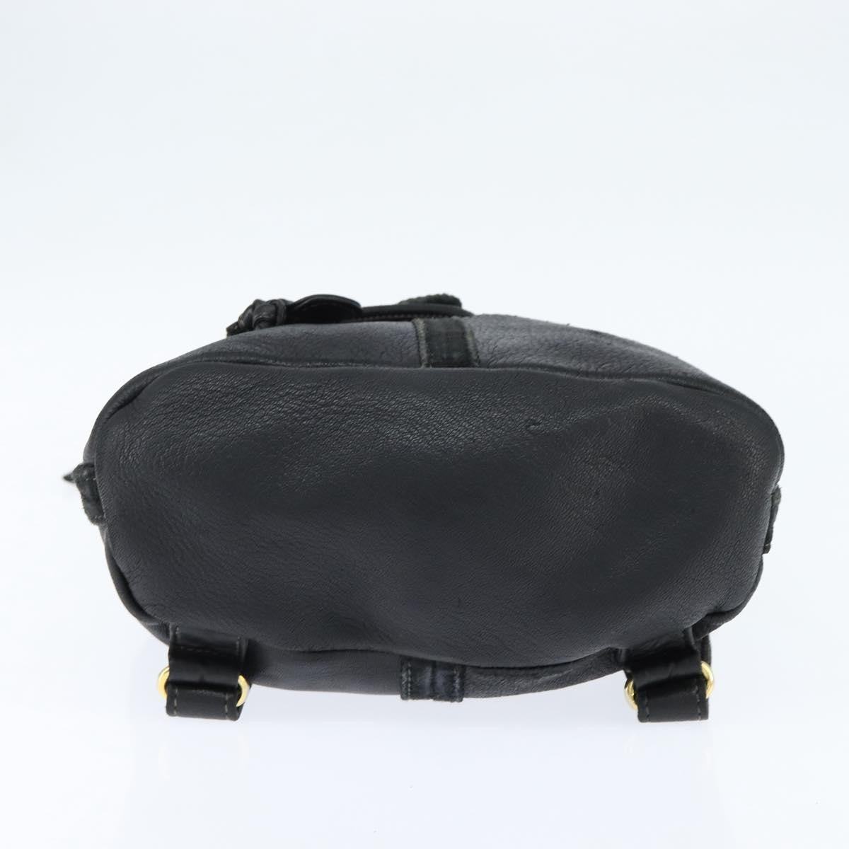 Fendi Logo Flap Drawstring Backpack Leather