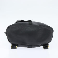 Fendi Logo Flap Drawstring Backpack Leather