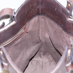 Gucci Belted Bucket Tote GG Canvas with Leather