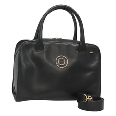 Celine Circle Logo Handbag Leather