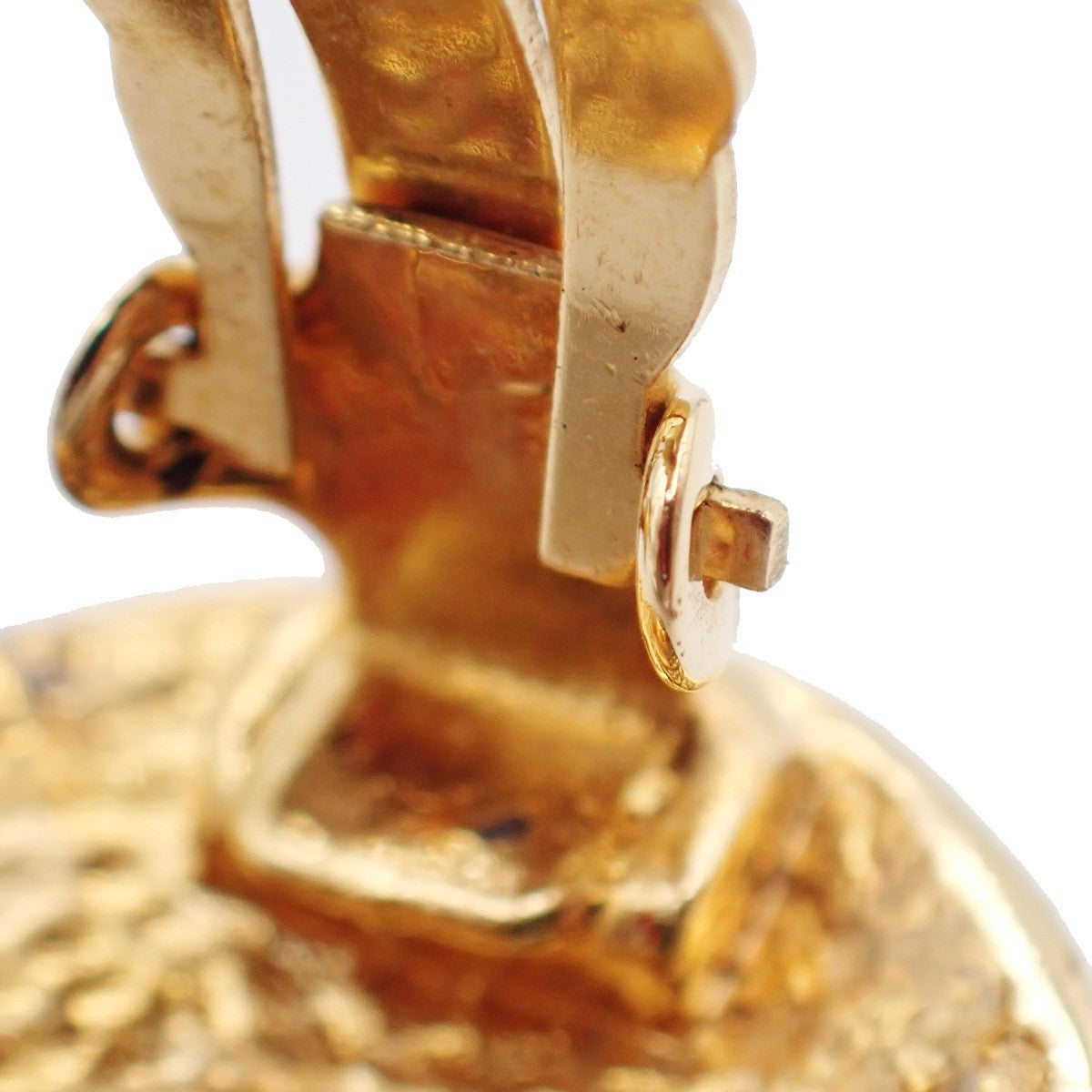 Chanel CC Round Earrings Metal