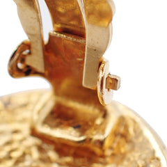 Chanel CC Round Earrings Metal