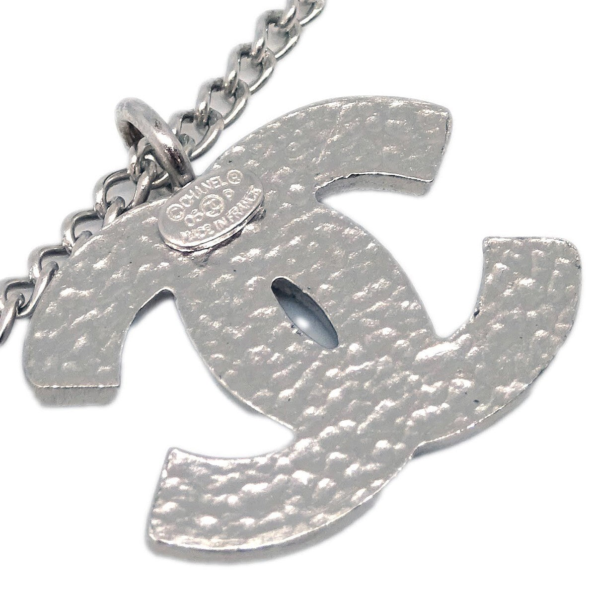 Chanel CC Pendant Necklace Metal