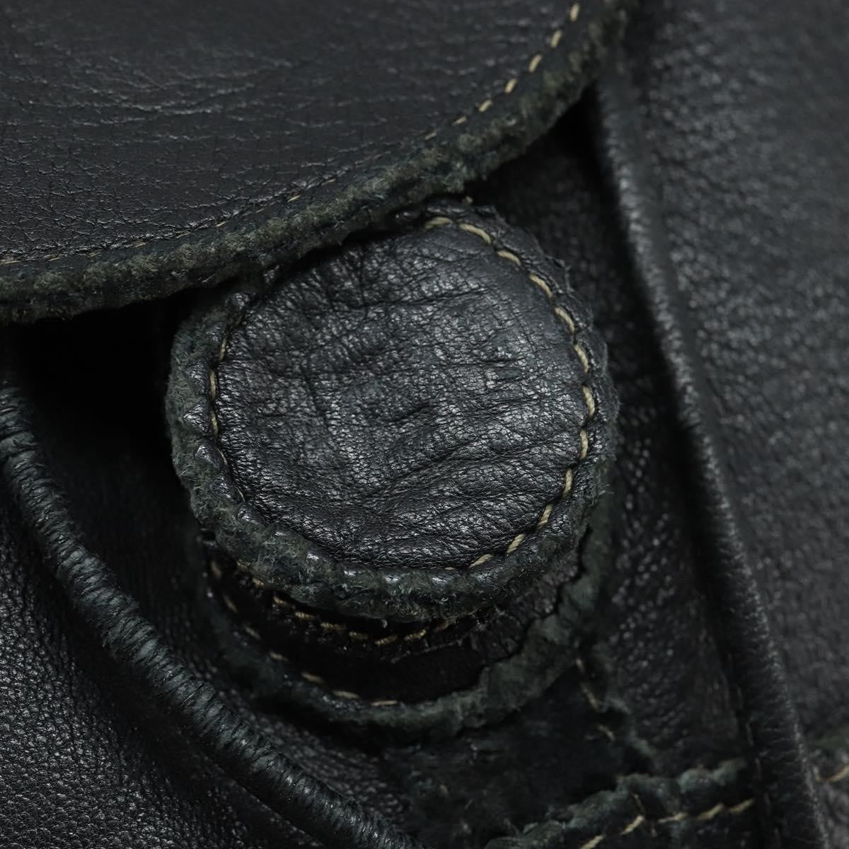 Fendi Logo Flap Drawstring Backpack Leather