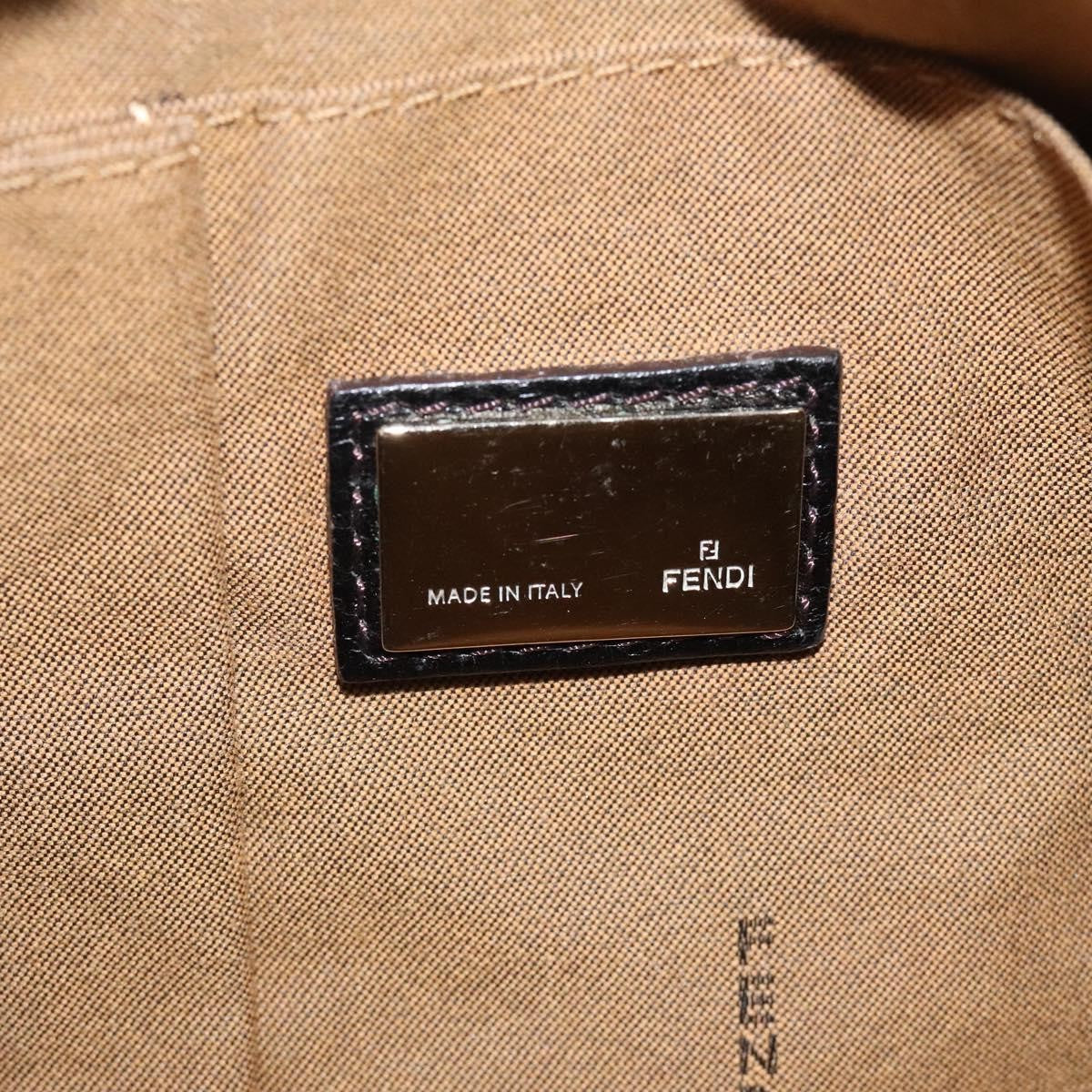 Fendi Chef Zip Crossbody Bag Zucca Canvas