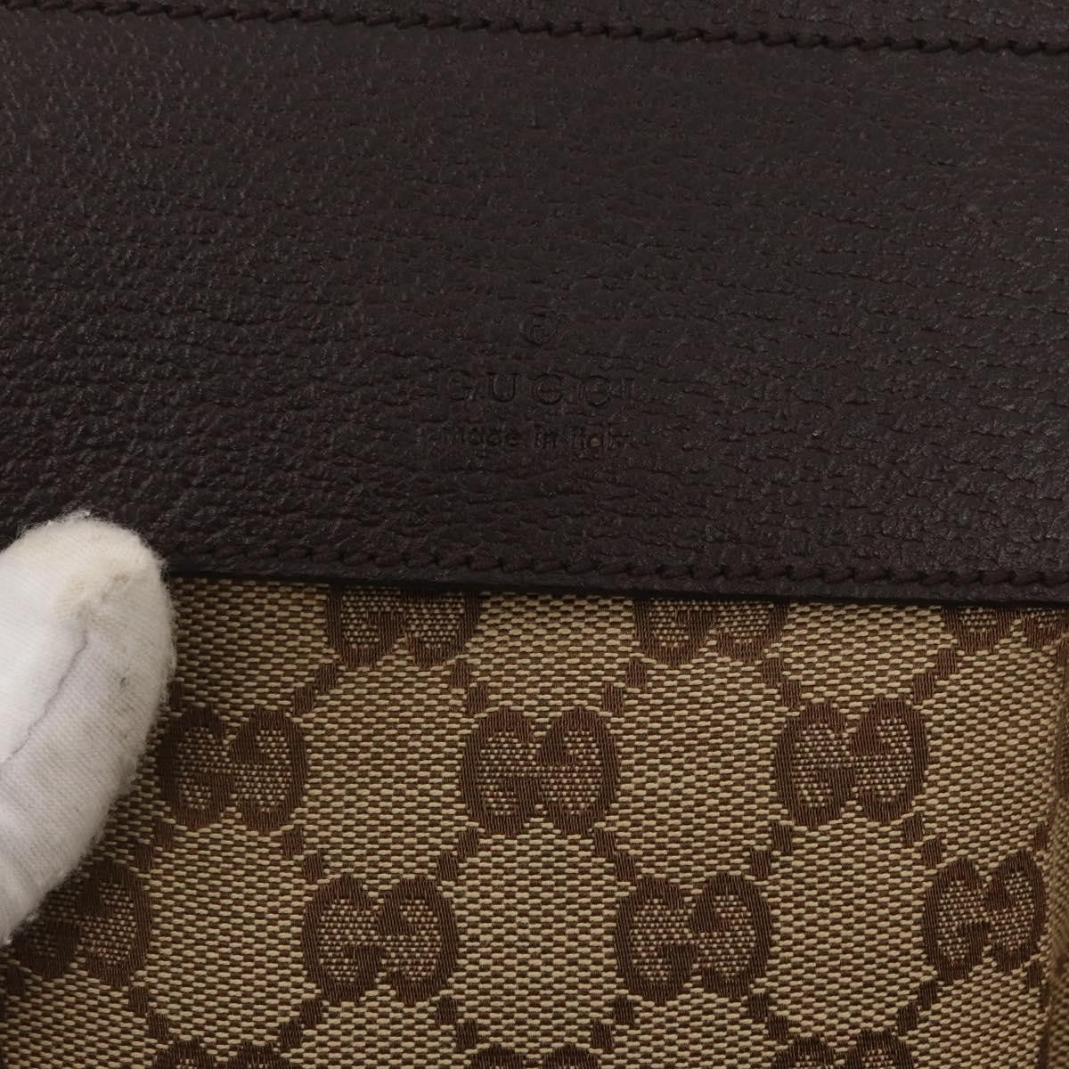 Gucci Vintage Double Belt Bag GG Canvas with Leather