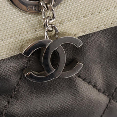 Chanel Biarritz Tote Quilted Coated Canvas