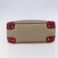 Celine Vintage Macadam Handbag Canvas and Leather