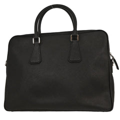 Prada Convertible Zip Around Briefcase Saffiano Leather