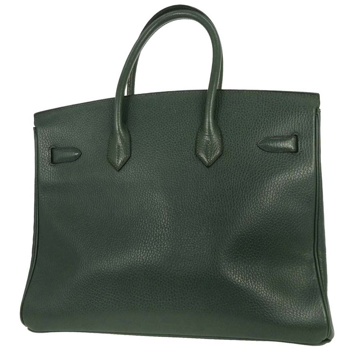 Hermes Birkin Handbag Green Ardennes with Gold Hardware