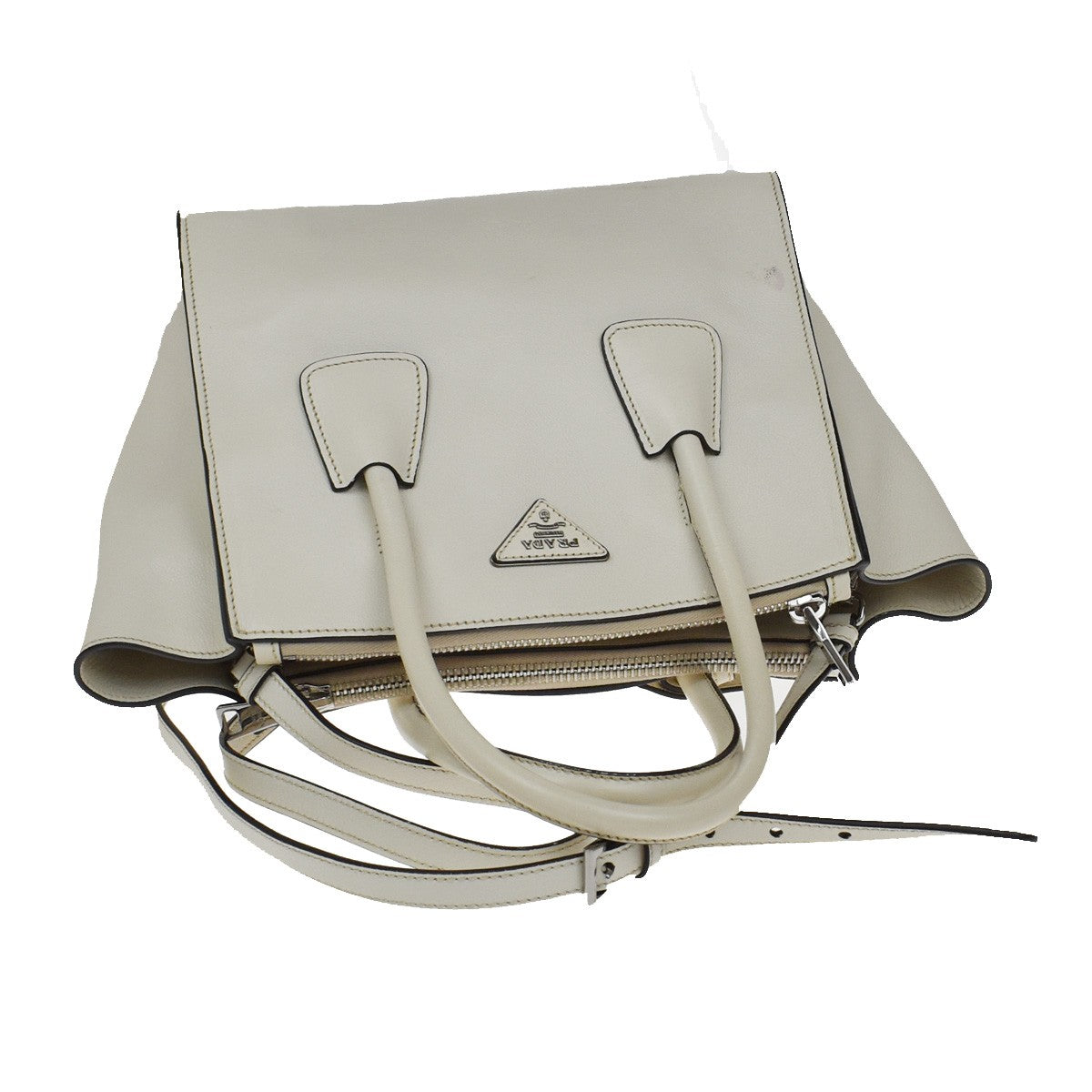 Prada Twin Pocket Shopping Tote City Calfskin