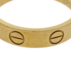 Cartier Love Wedding Band Ring 18K Yellow Gold