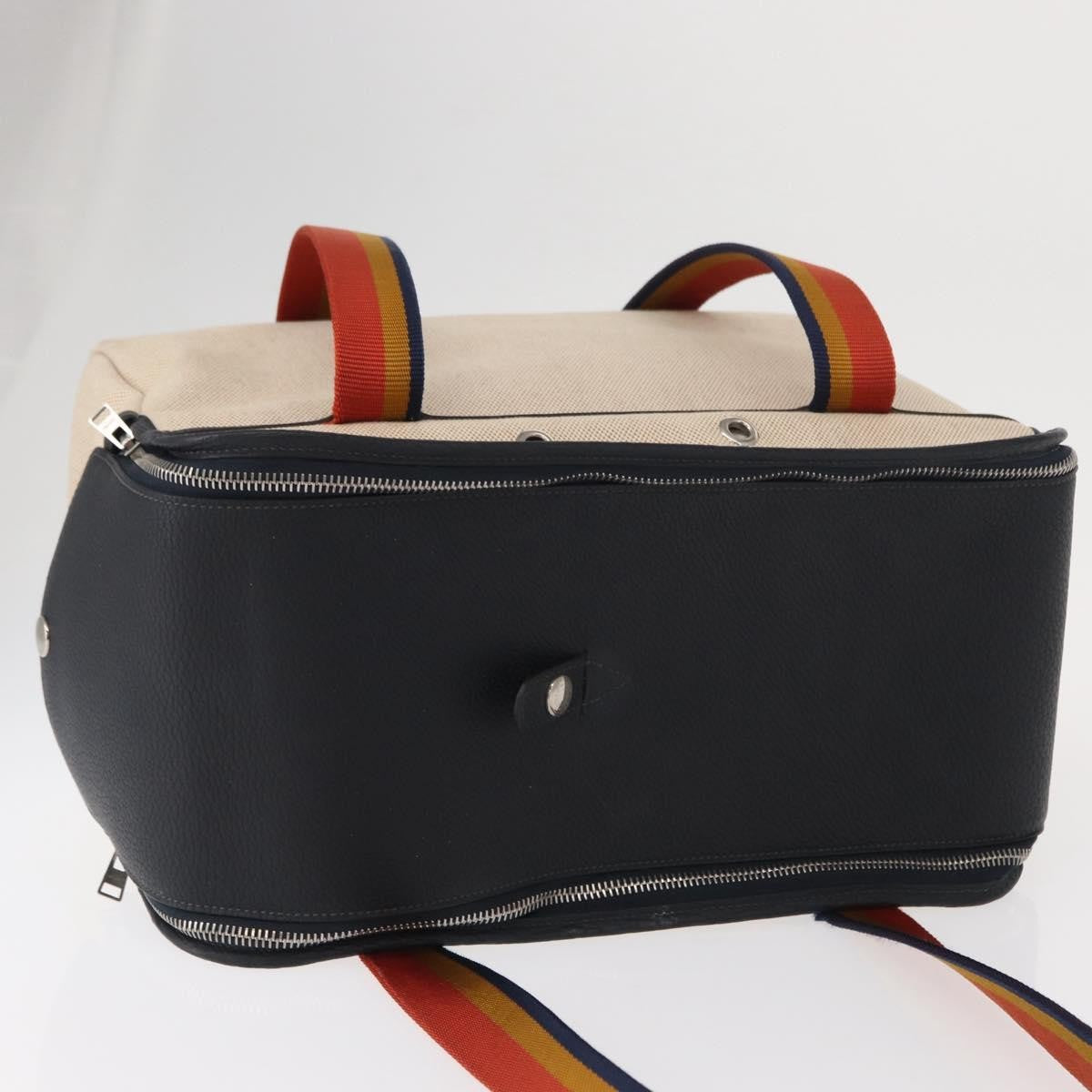 Hermes Sac de Transport pour Chiens Pet Dog Carrier Toile with Leather